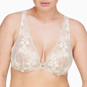 Thirdlove All Day Lace Uplift Plunge Lace Contour 24/7 Bra 36E
